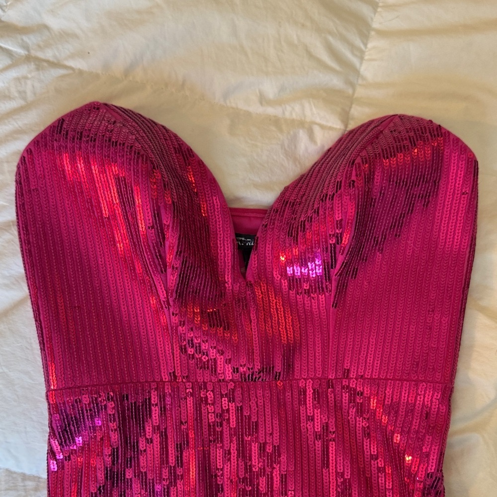 Pink Sequin Mini Dress by Express - Picture 2 of 9